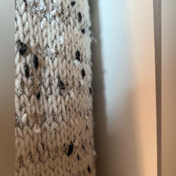 Ann Taylor Cream & Black Flecked Cardigan Size M - Picture 6 of 13